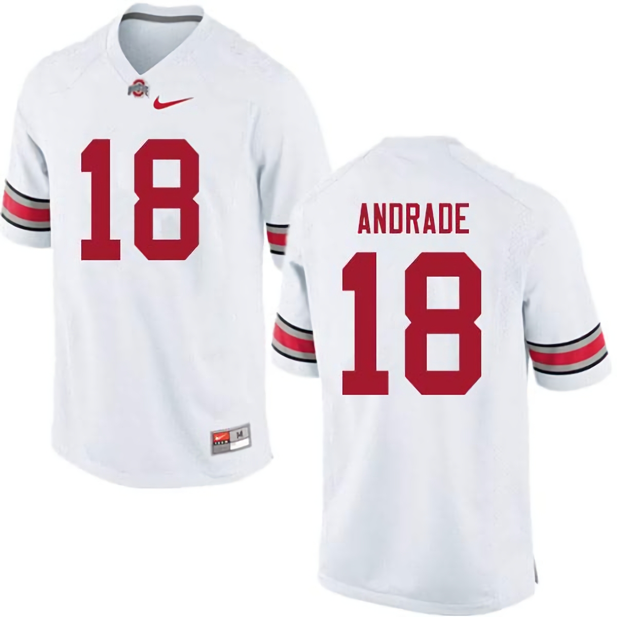 J.P. Andrade Ohio State Buckeyes Men's NCAA #18 Nike White College Stitched Football Jersey DWW1356HB